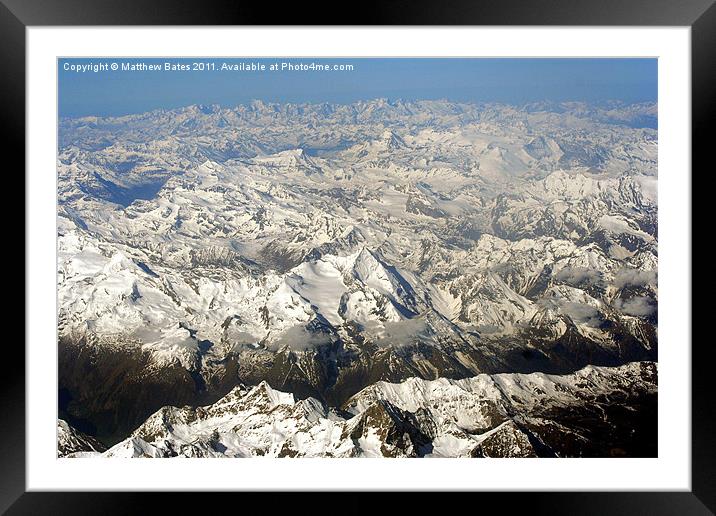 The Alps of northern Italy Framed Mounted Print by Matthew Bates