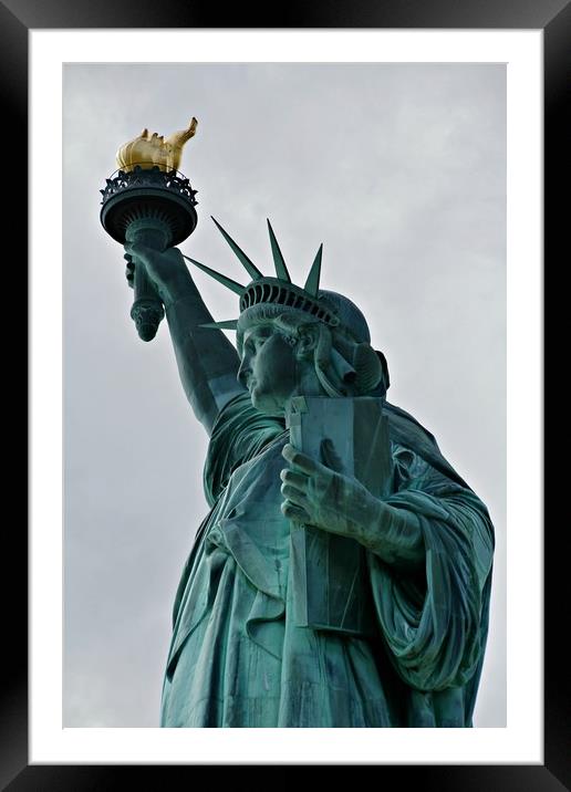 STATUE OF LIBERTY Framed Mounted Print by Sue HASKER