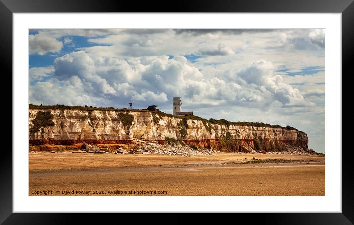 Majestic Clouds Over Hunstanton Cliffs Framed Mounted Print by David Powley
