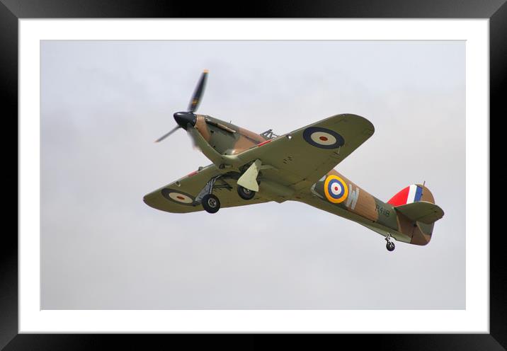 The Mighty Warbird Descends Framed Mounted Print by Simon Marlow