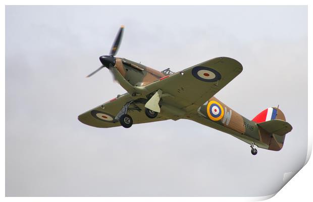 The Mighty Warbird Descends Print by Simon Marlow