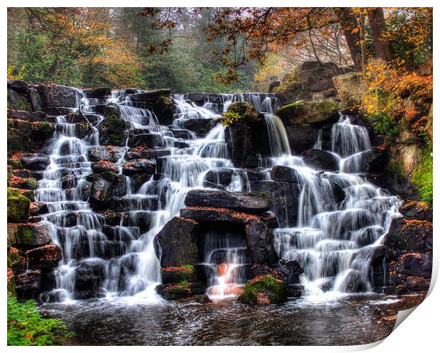 Majestic Virginia Waterfalls Print by Simon Marlow