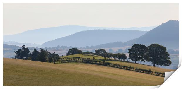 Shropshire landscape Print by Simon Marlow