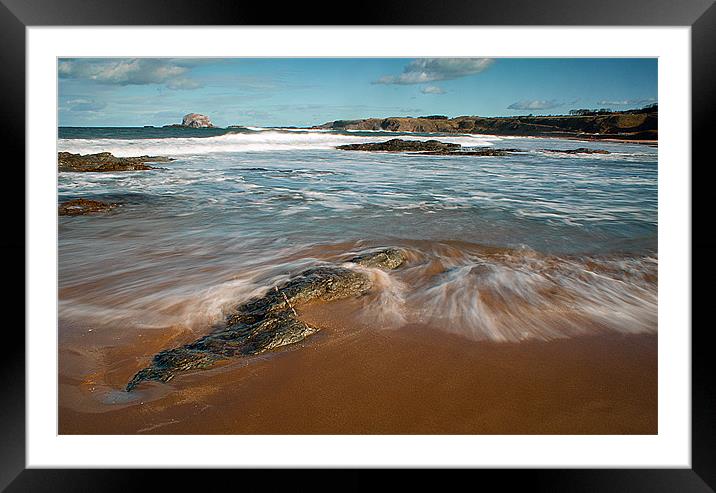 Beach at North Berwick Framed Mounted Print by Keith Thorburn EFIAP/b