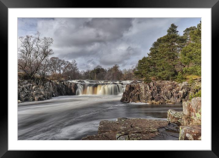 Low Force Waterfall Framed Mounted Print by Phil Page