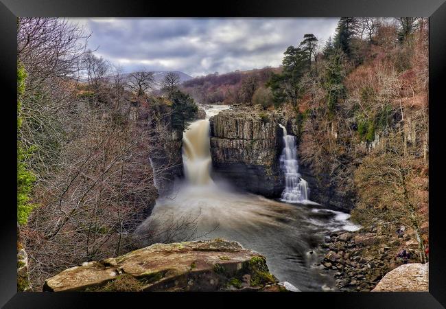 High Force Waterfall  Framed Print by Phil Page