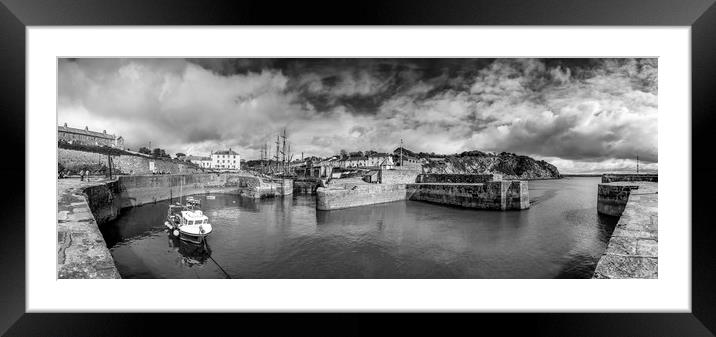 Harbour Walls Charlestown, Cornwall Framed Mounted Print by Mick Blakey