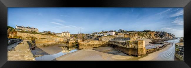 Charlestown Harbour at Low Water Framed Print by Mick Blakey