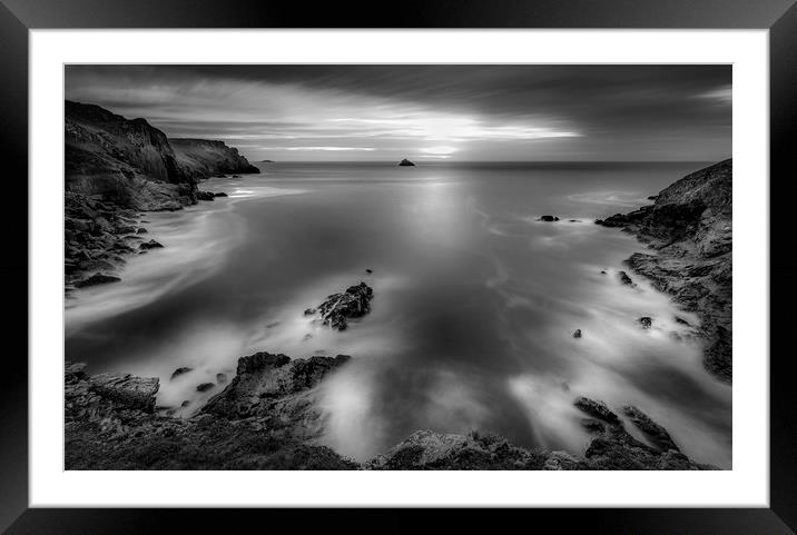 Approaching Sunset, Pentire Point, Cornwall Framed Mounted Print by Mick Blakey