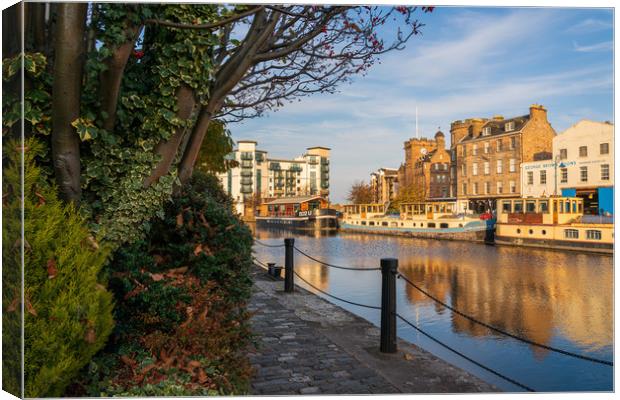 The Shore at Golden Hour, Leith Canvas Print by Miles Gray