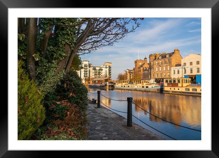 The Shore at Golden Hour, Leith Framed Mounted Print by Miles Gray