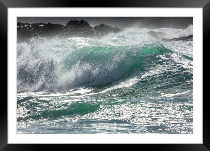 Fistral Beach Surf, Cornwall Framed Mounted Print by Mick Blakey