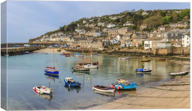  Mousehole Harbour, Cornwall Canvas Print by Mick Blakey