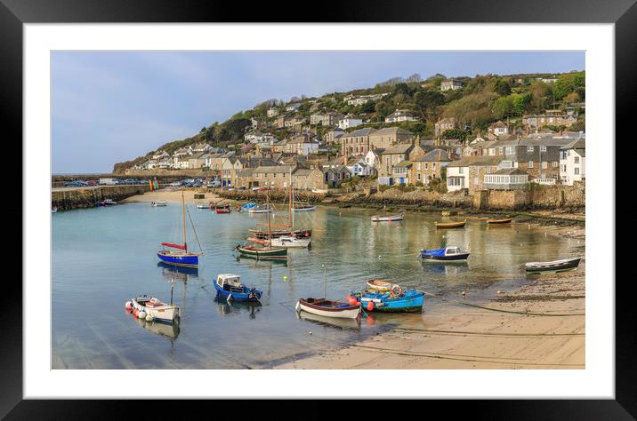  Mousehole Harbour, Cornwall Framed Mounted Print by Mick Blakey