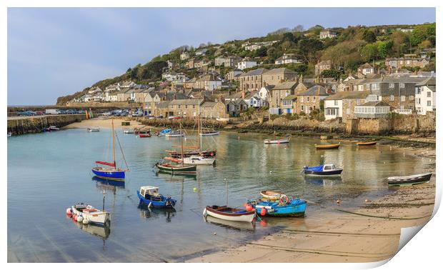  Mousehole Harbour, Cornwall Print by Mick Blakey