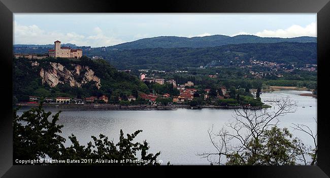 Lake Maggiore Castle Framed Print by Matthew Bates
