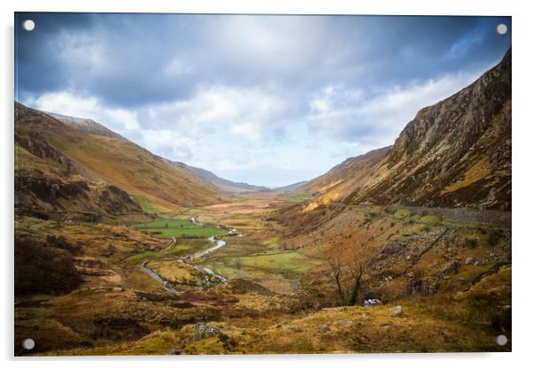 The Ogwen Valley  Acrylic by lucy devereux
