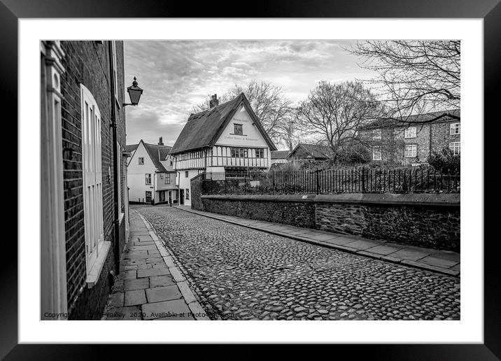 Britons Arms Coffee House, Elm Hill, Norwich Framed Mounted Print by Chris Yaxley