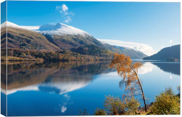 Helvellyn from Thirlmere, Lake District.  Canvas Print by John Finney