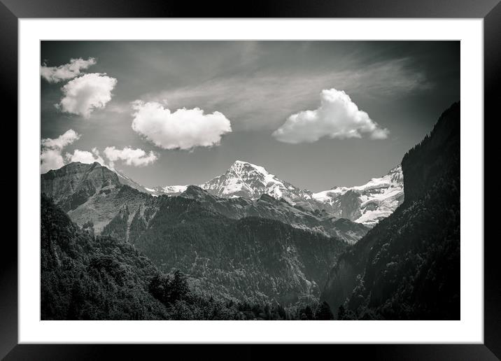 The Eiger Framed Mounted Print by Sean Wareing