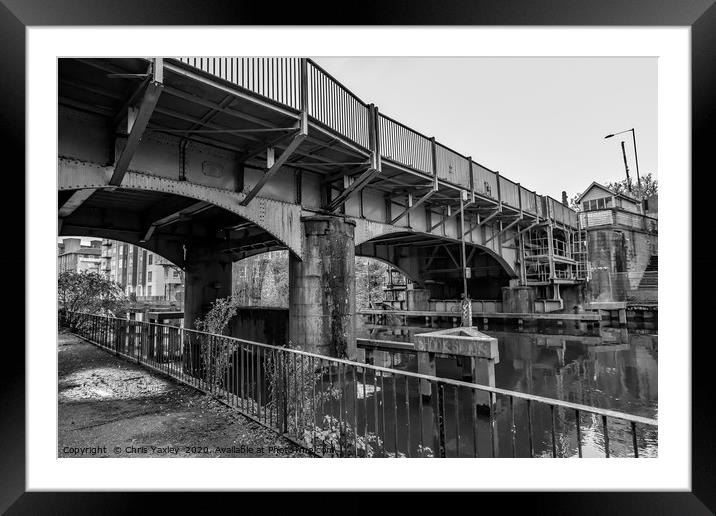 Carrow Bridge crossing over the River Wensum Framed Mounted Print by Chris Yaxley