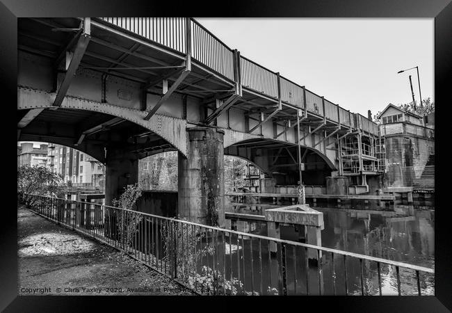 Carrow Bridge crossing over the River Wensum Framed Print by Chris Yaxley