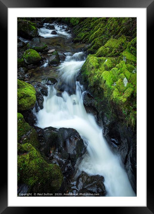 Aira Force Flow Framed Mounted Print by Paul Sutton