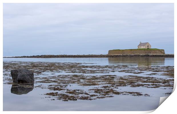 St Cwyfan's Church Print by Brian Sandison