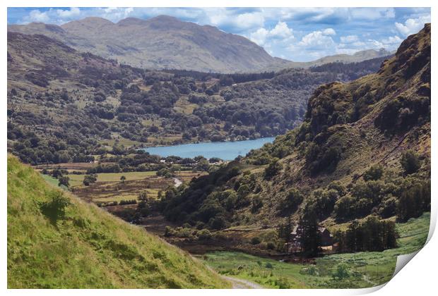 Beautiful view in Snowdonia National Park Print by Simon Marlow