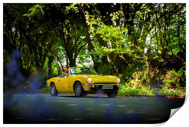 Triumph Spitfire 2 Print by Maggie McCall