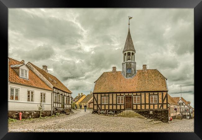 The old city hall in Ebeltoft, built in 1789 Framed Print by Stig Alenäs