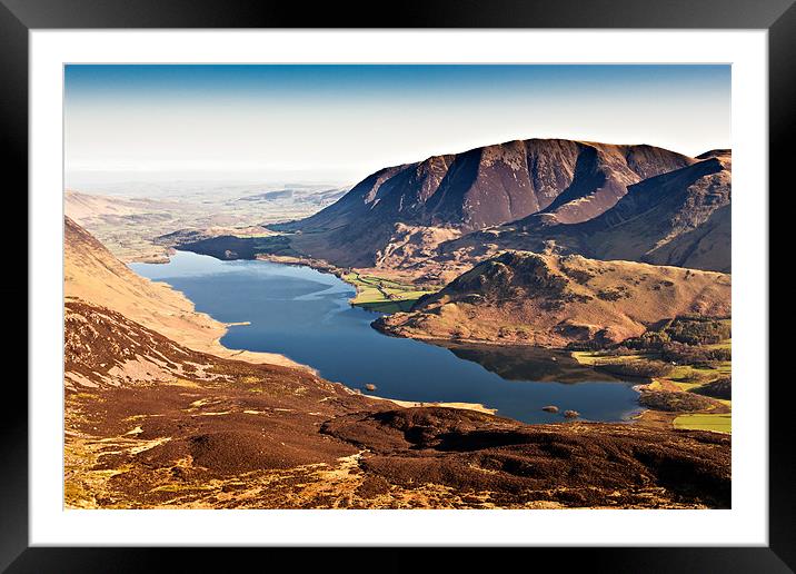 Crummock Water, Cumbria. Framed Mounted Print by David Lewins (LRPS)