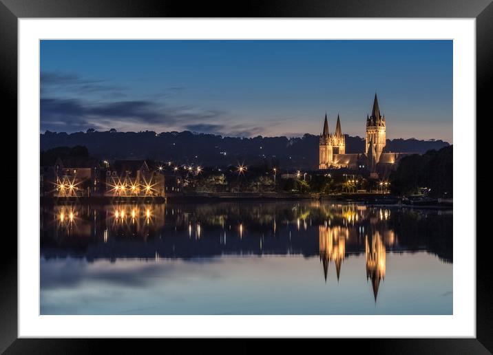 Twilight Reflections, Truro Cathedral, Cornwall Framed Mounted Print by Mick Blakey