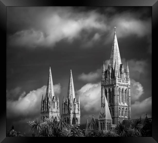 Cathedral Spires, Truro, Cornwall Framed Print by Mick Blakey