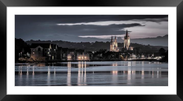 Dusk, Truro Cathedral, Cornwall Framed Mounted Print by Mick Blakey