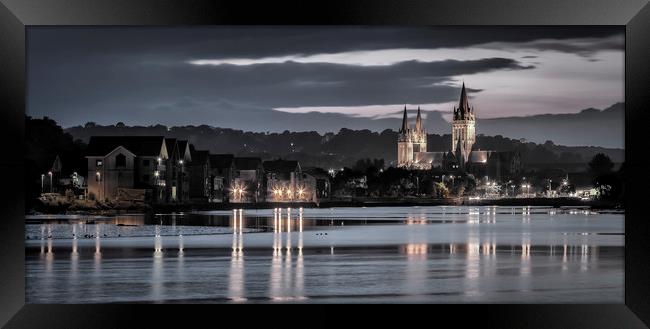Dusk, Truro Cathedral, Cornwall Framed Print by Mick Blakey