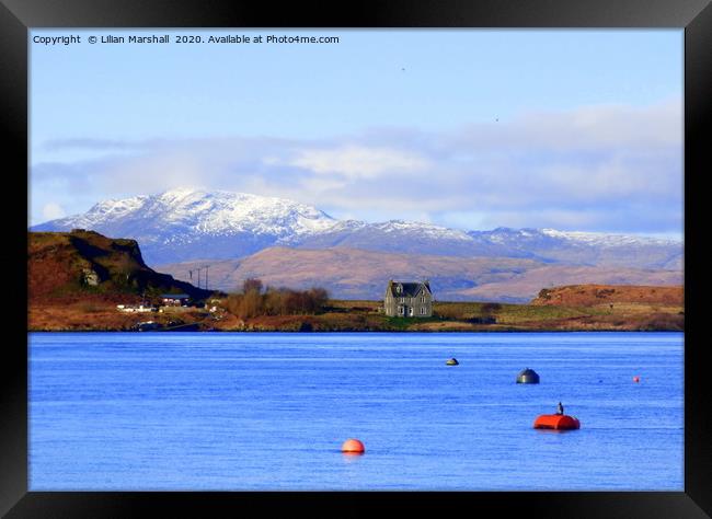 Oban Harbour.  Framed Print by Lilian Marshall