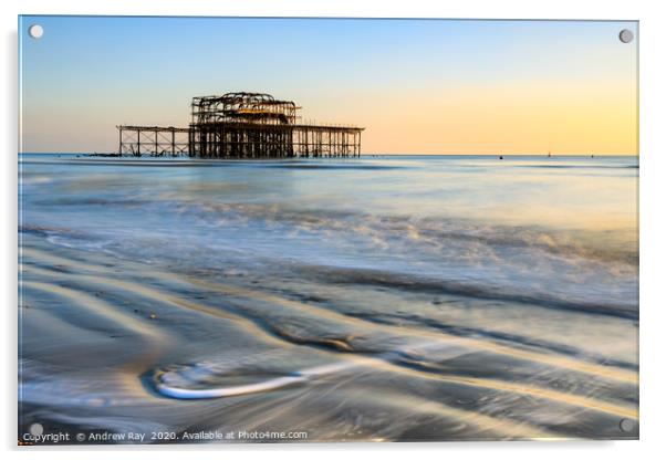 Remains of the West Pier (Brighton) Acrylic by Andrew Ray