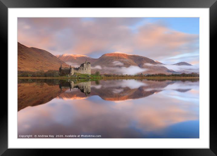 Autumn morning (Loch Awe) Framed Mounted Print by Andrew Ray