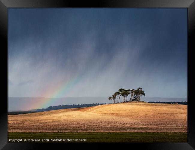 After Every Storm Comes A Rainbow Framed Print by Inca Kala