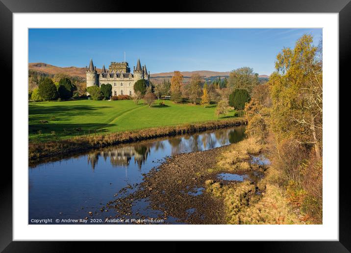 Morning at Inveraray Castle Framed Mounted Print by Andrew Ray