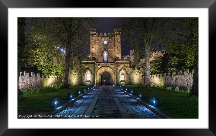 Durham cathedral Framed Mounted Print by Marcia Reay