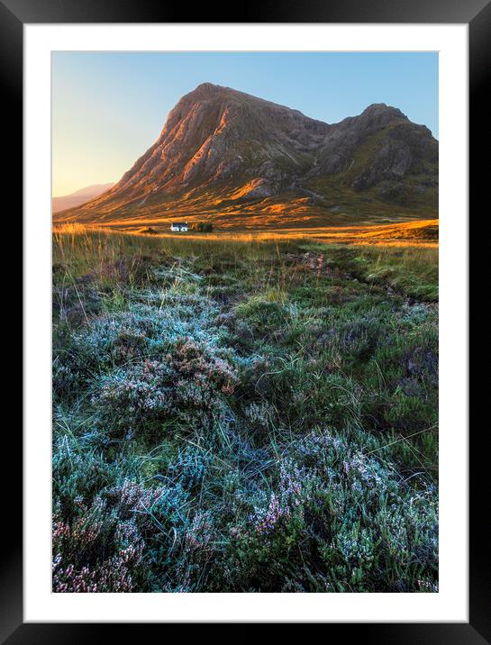 Scottish Highlands sunrise Framed Mounted Print by John Finney