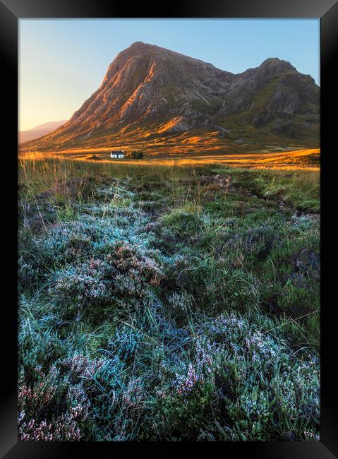 Scottish Highlands sunrise Framed Print by John Finney