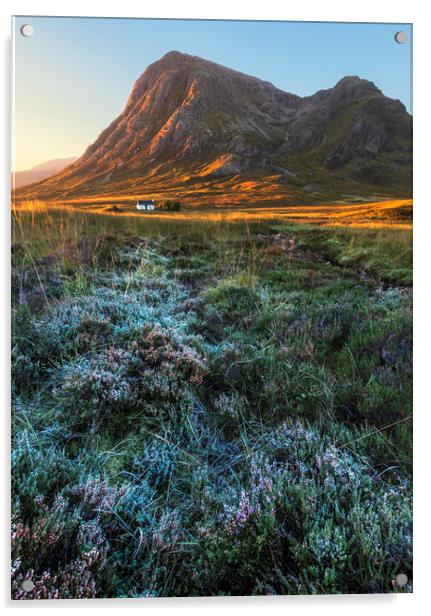 Scottish Highlands sunrise Acrylic by John Finney