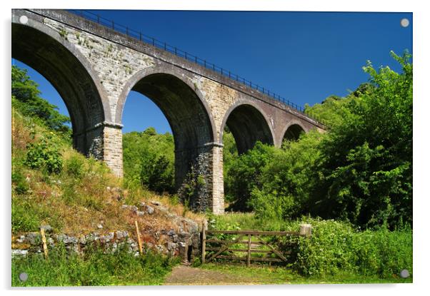 Headstone Viaduct in Monsal Dale                   Acrylic by Darren Galpin