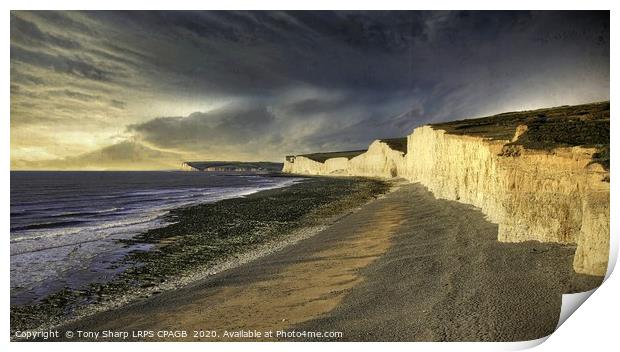 BIRLING GAP - SEVEN SISTERS' VIEW Print by Tony Sharp LRPS CPAGB