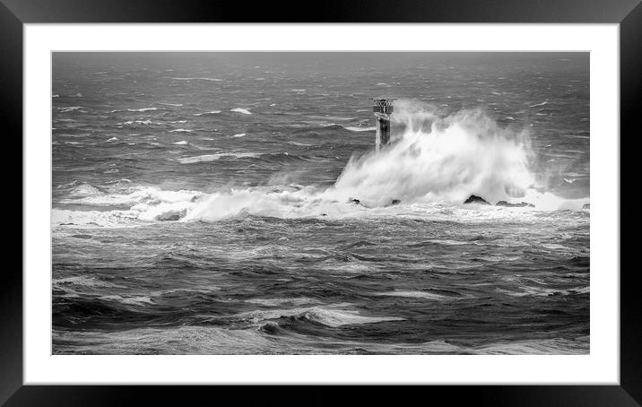  Longships Lighthouse, West Cornwall Framed Mounted Print by Mick Blakey