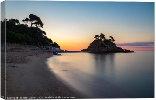 Sunrise at Cap Roig, Costa Brava Canvas Print by Jordi Carrio