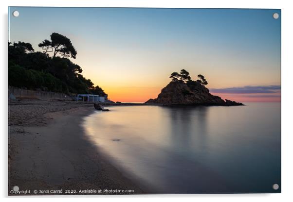 Sunrise at Cap Roig, Costa Brava Acrylic by Jordi Carrio
